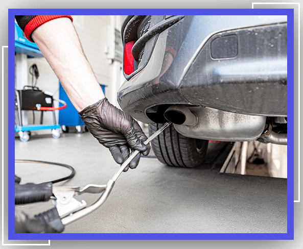 car inspection - car exhaust